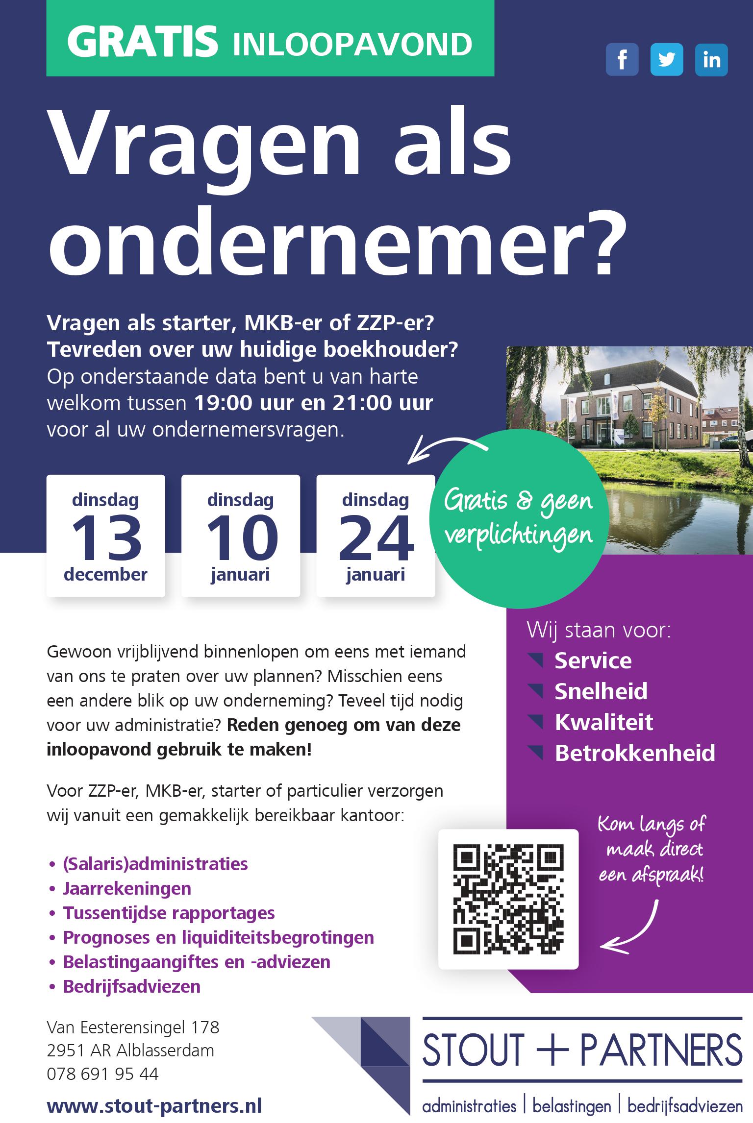 Inloopavonden 2022-2023 gratis inloopavonden starters